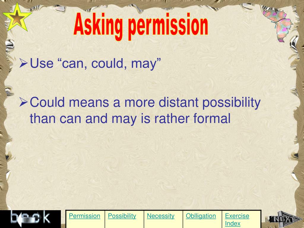 PPT Permission, possibility, necessity, and obligation PowerPoint