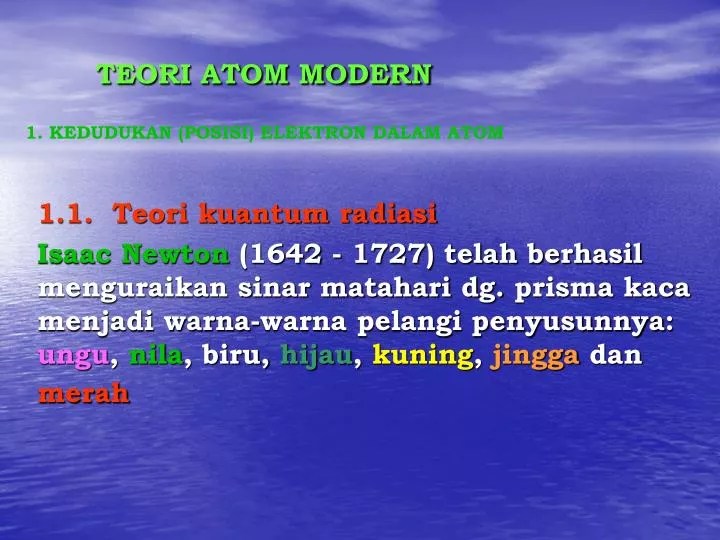PPT TEORI ATOM MODERN PowerPoint Presentation, free