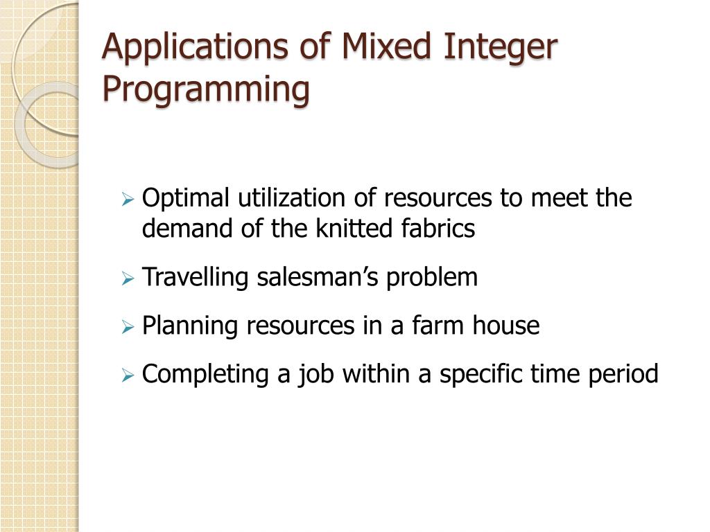 PPT Integer Programming PowerPoint Presentation, free download ID
