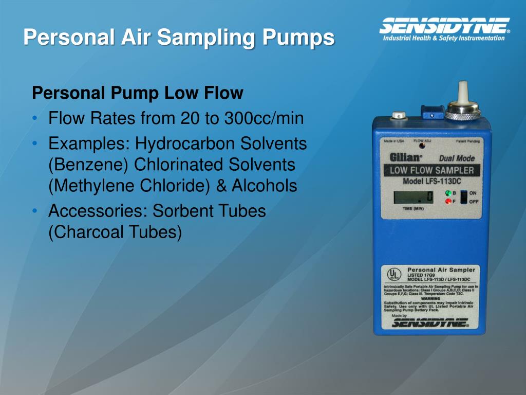 PPT Personal Air Sampling PowerPoint Presentation, free download ID