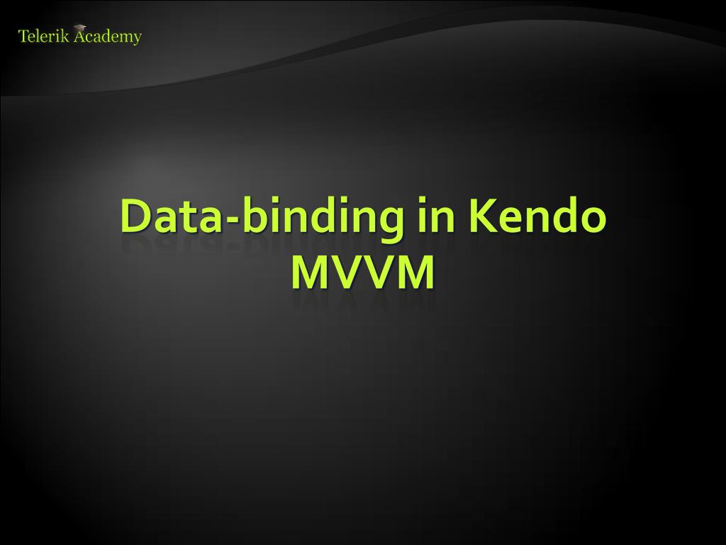 PPT KendoUI MVVM PowerPoint Presentation, free download ID4387505