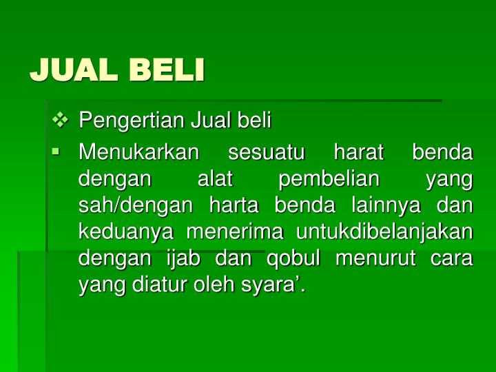 Pengertian Jual Beli Khiyar Dan Riba