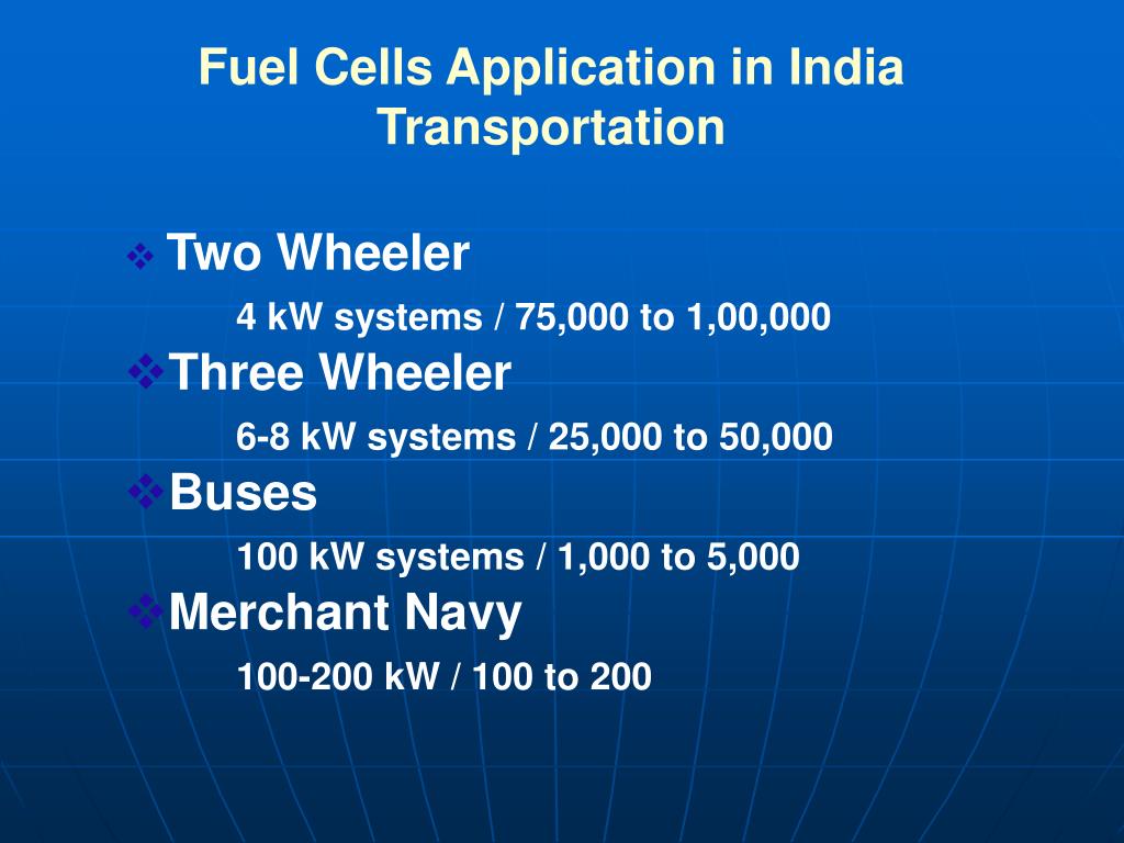 PPT TECHNOLOGY AND APPLICATION OVERVIEW OF FUEL CELLS PowerPoint