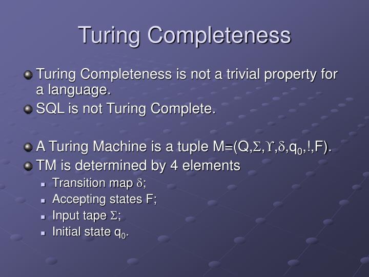 PPT Blocking, Monotonicity, and Turing Completeness in a Database