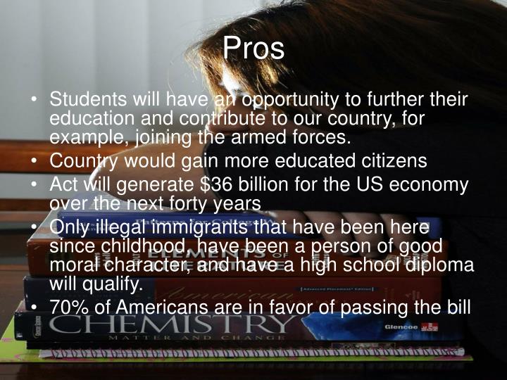 PPT The American Dream Act PowerPoint Presentation ID