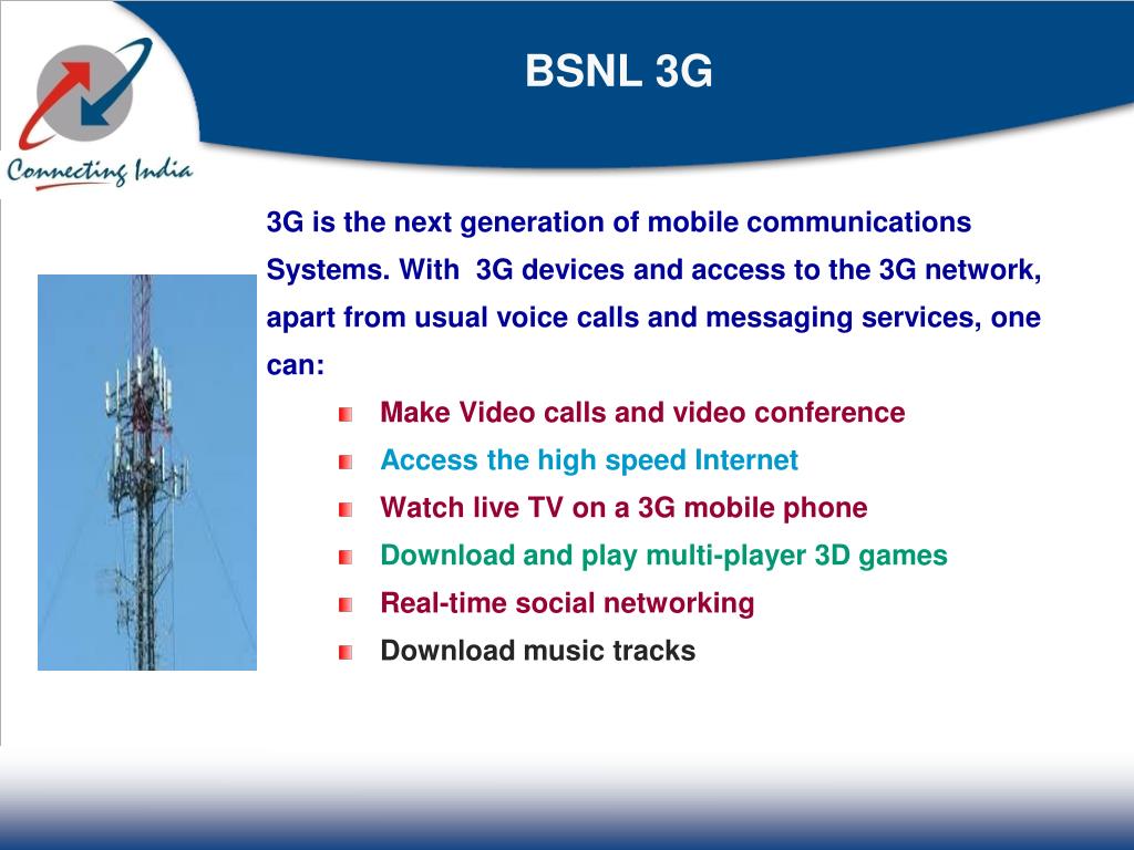PPT BSNL Products and Services PowerPoint Presentation, free download