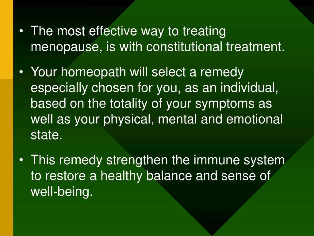 PPT Homeopathic Treatment for Menopause PowerPoint Presentation, free