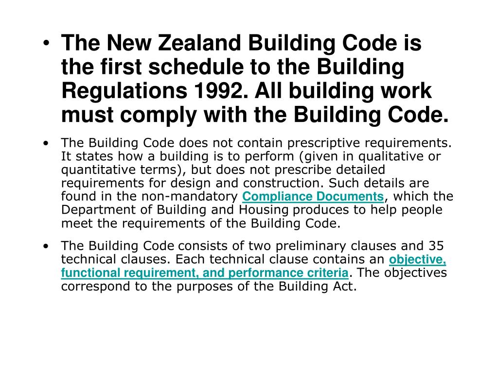 PPT New Zealand Building Code PowerPoint Presentation, free download