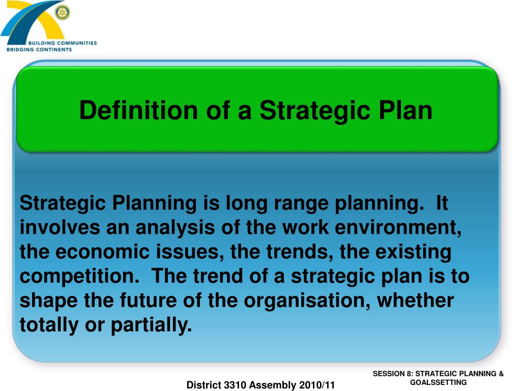 PPT Session 8 Strategic Planning and Goals Setting PowerPoint