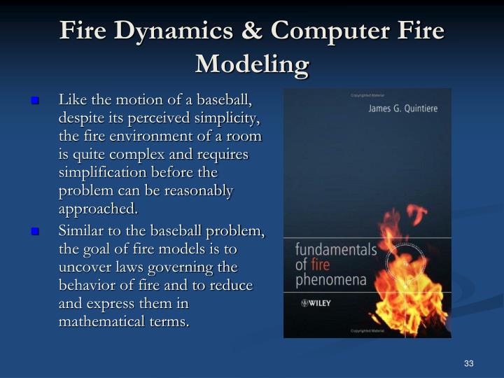 PPT Fire Dynamics & Computer Fire Modeling PowerPoint Presentation