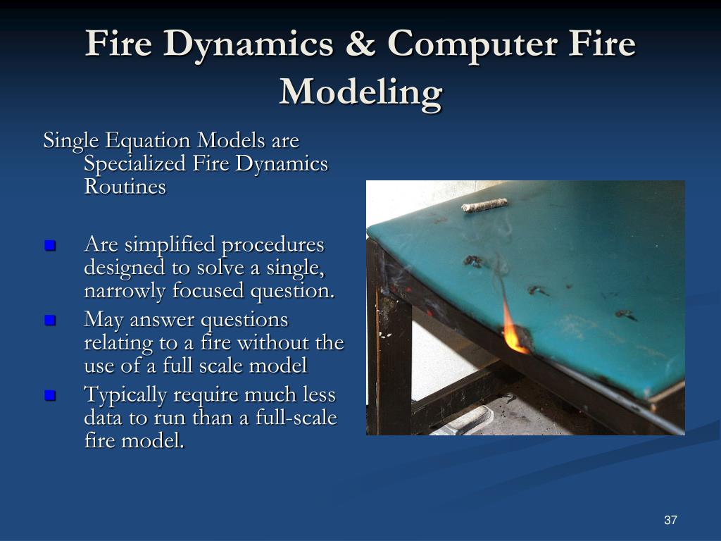 PPT Fire Dynamics & Computer Fire Modeling PowerPoint Presentation