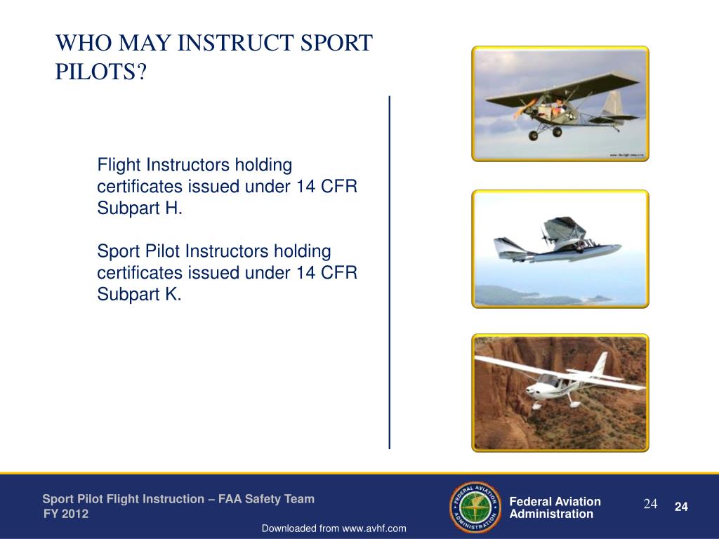 PPT SPORT PILOT FLIGHT INSTRUCTION PowerPoint Presentation, free