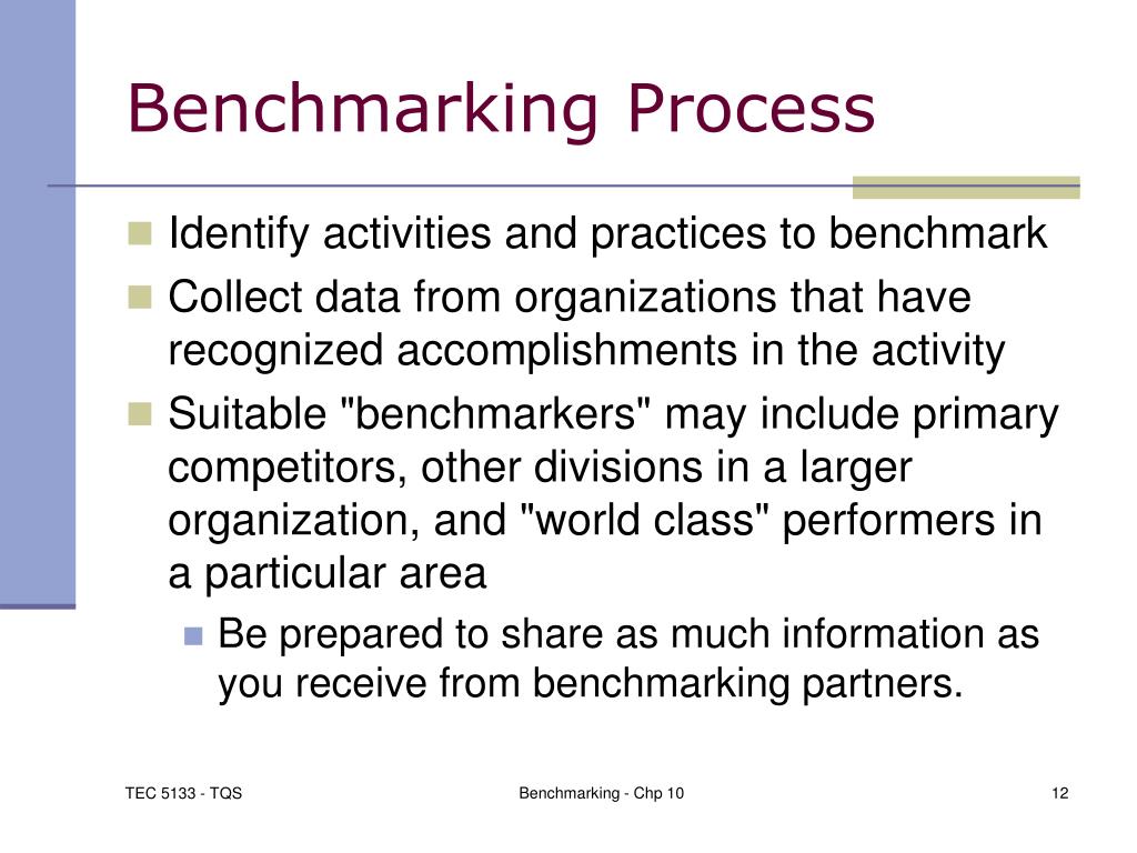 PPT Chapter 10 Benchmarking PowerPoint Presentation, free download