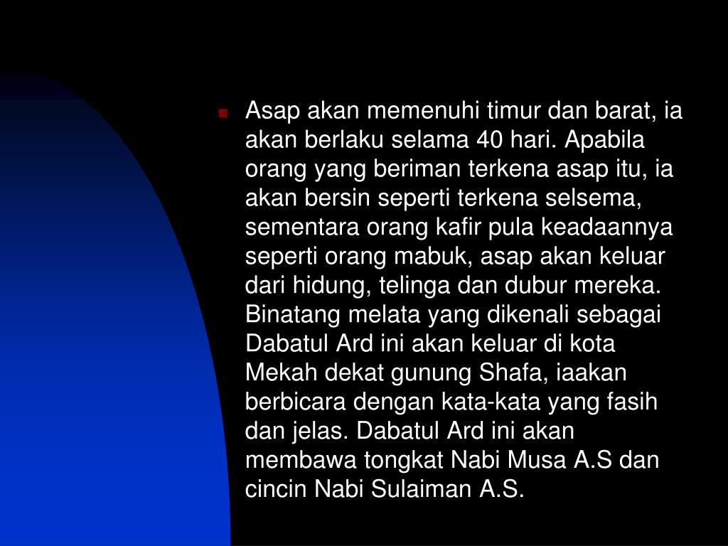 PPT Tanda Tanda Kiamat PowerPoint Presentation, free download ID