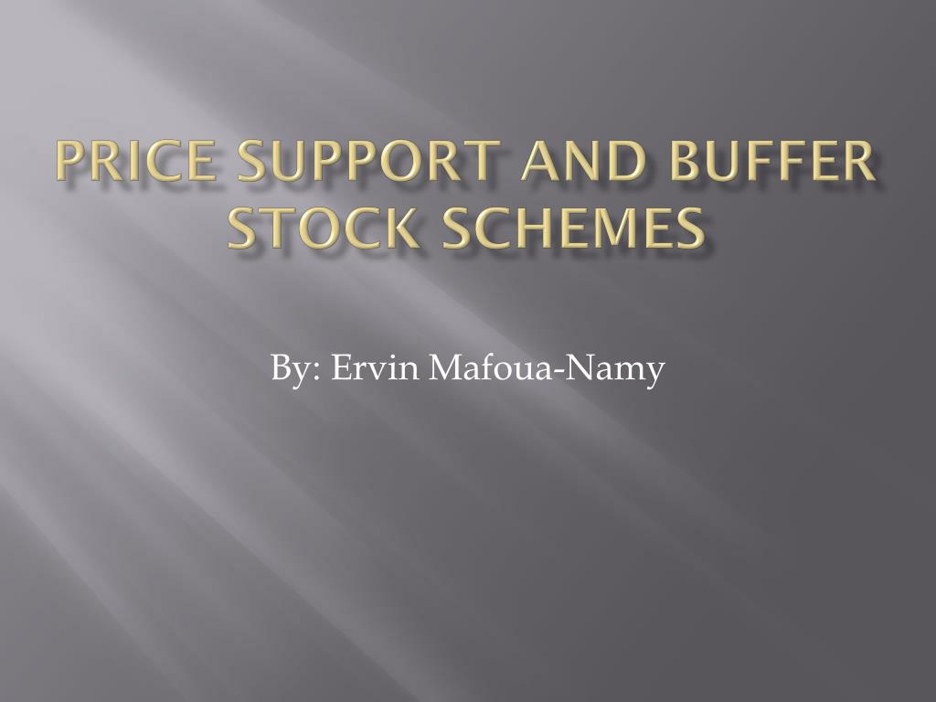 PPT Price Support and Buffer Stock Schemes PowerPoint Presentation