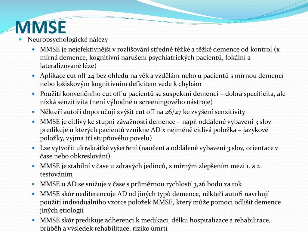 MMST / MMSE » Mini-Mental-Status-Test / State.