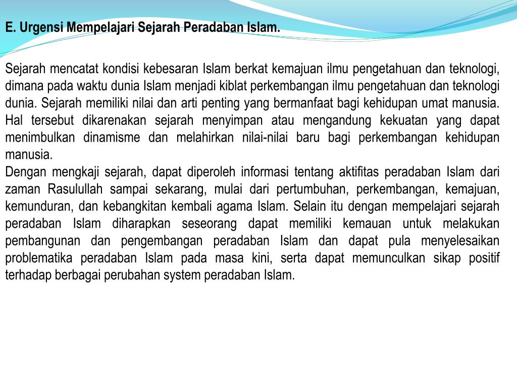 Apa Yang Dimaksud Dengan Sejarah Kebudayaan Islam