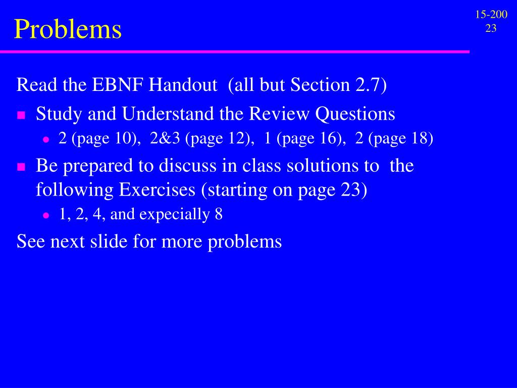 PPT - EBNF: A Notation for Describing Syntax PowerPoint Presentation