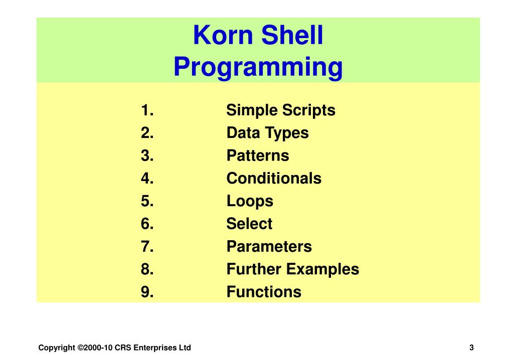 PPT Korn Shell Programming PowerPoint Presentation, free download