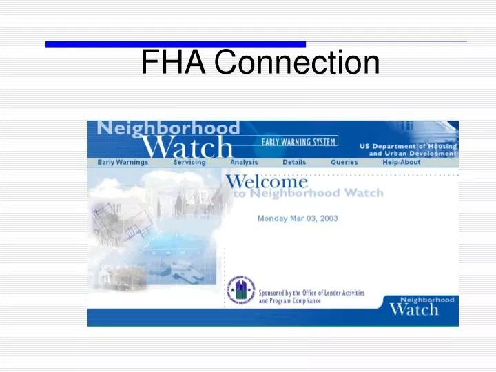 PPT FHA Connection PowerPoint Presentation, free download ID4406745