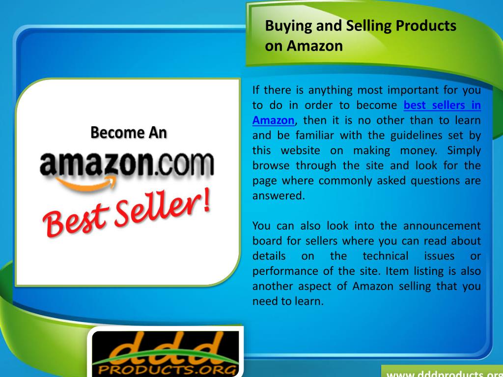 PPT Best Sellers in Amazon PowerPoint Presentation, free download