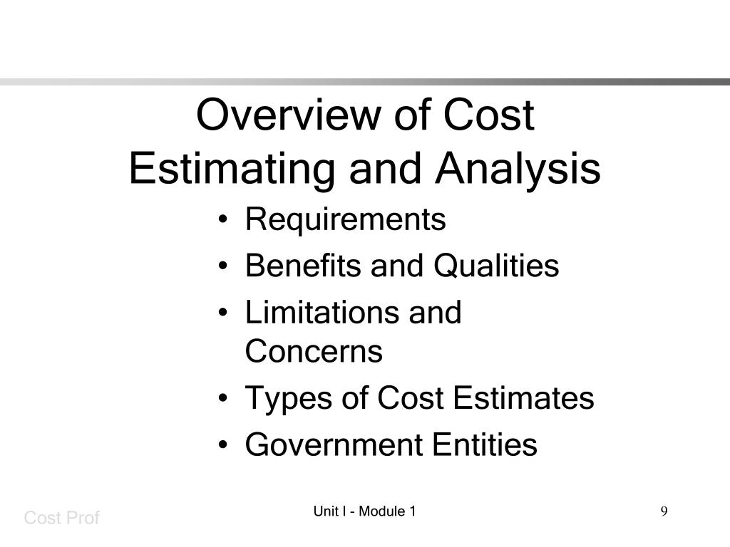 PPT Cost Estimating Basics PowerPoint Presentation, free download