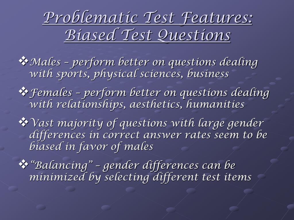 PPT SAT Gender Gap & Bias in Standardized Testing PowerPoint