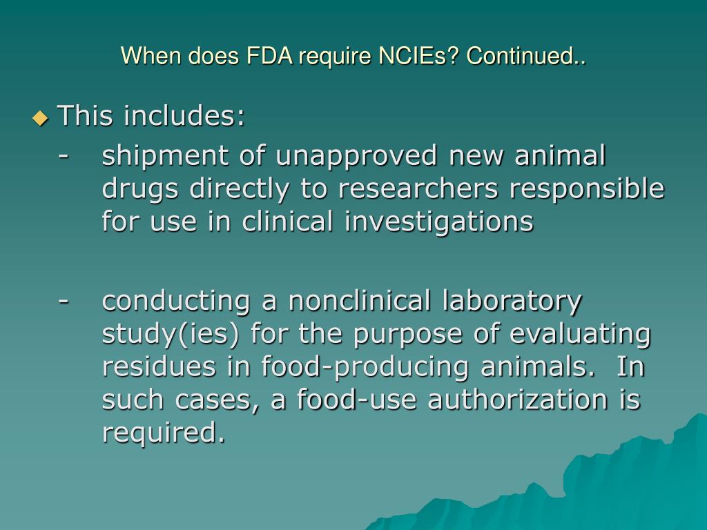 PPT Notice of Claimed Investigational Exemption (NCIE) PowerPoint