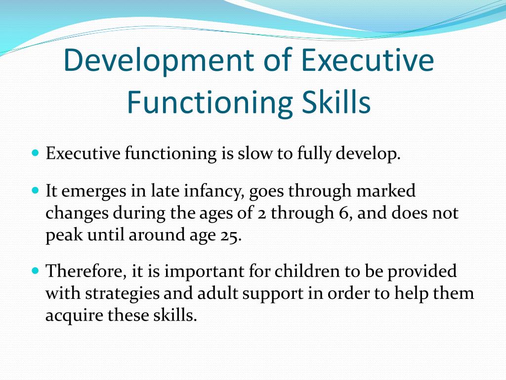 PPT Strategies for Working With Children with Executive Functioning
