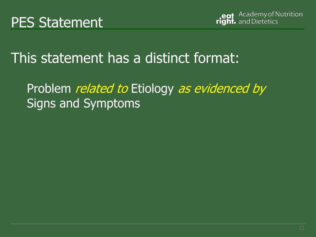 NUTRITION DIAGNOSES Most Common – Outpatient