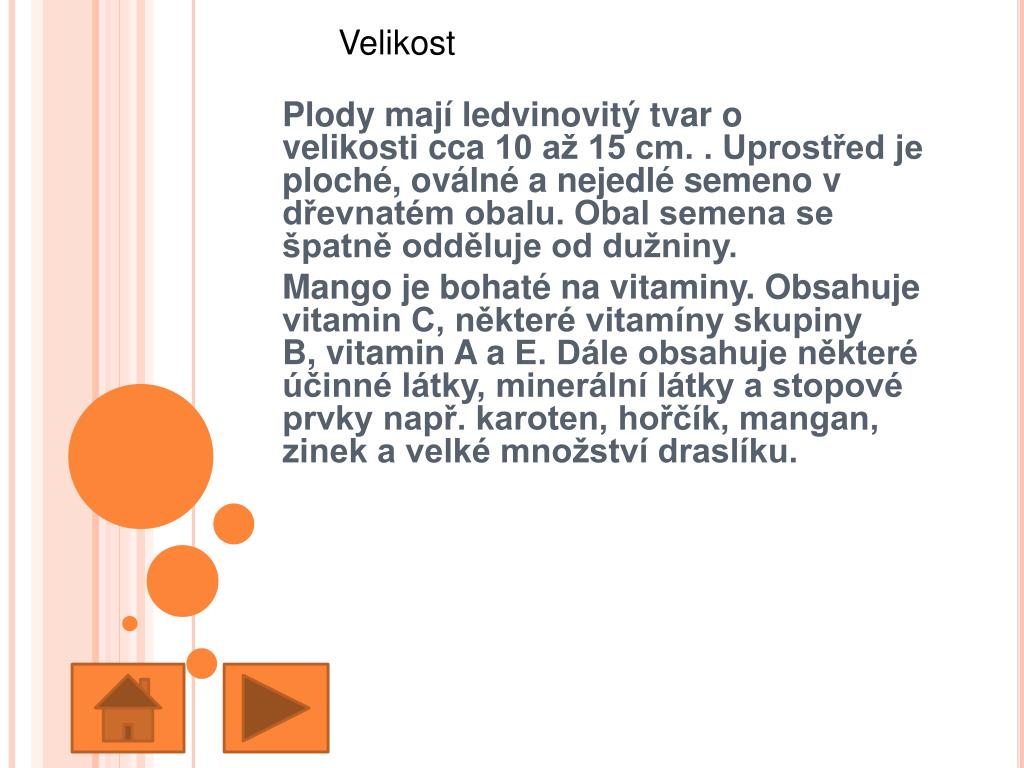 PPT Mango, Eva Krestová , KMD FreeDeK PowerPoint Presentation, free