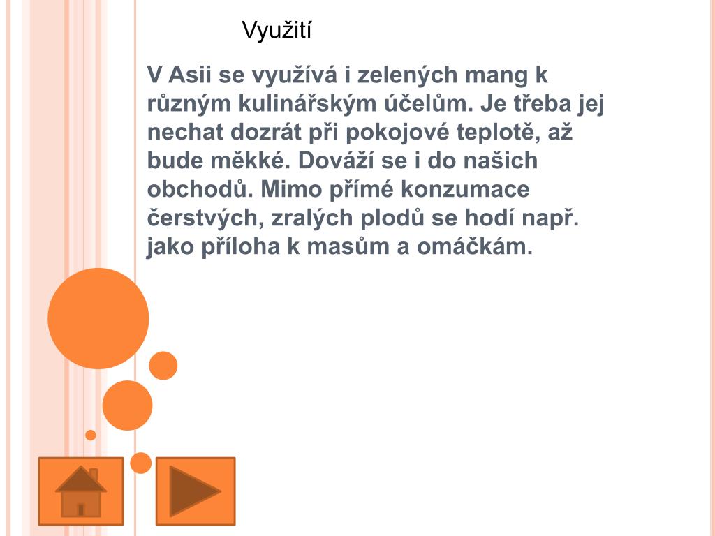 PPT Mango, Eva Krestová , KMD FreeDeK PowerPoint Presentation, free