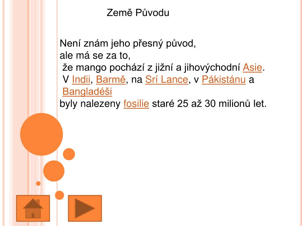 PPT Mango, Eva Krestová , KMD FreeDeK PowerPoint Presentation, free