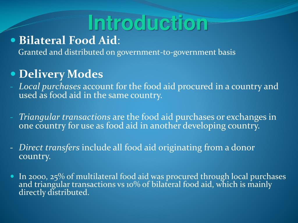 PPT FOOD AID PowerPoint Presentation, free download ID4426429