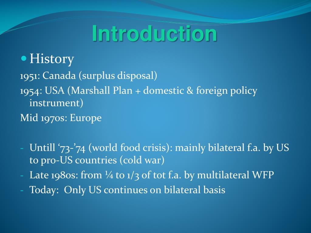 PPT FOOD AID PowerPoint Presentation, free download ID4426429
