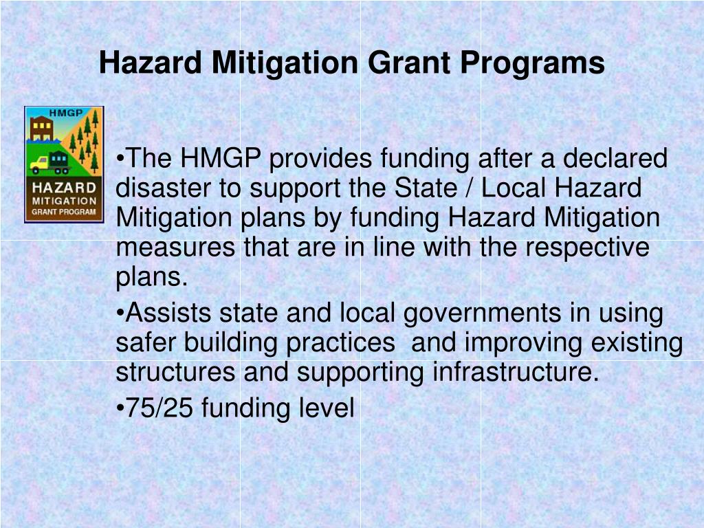 PPT Hazard Mitigation Funding Programs PowerPoint Presentation, free