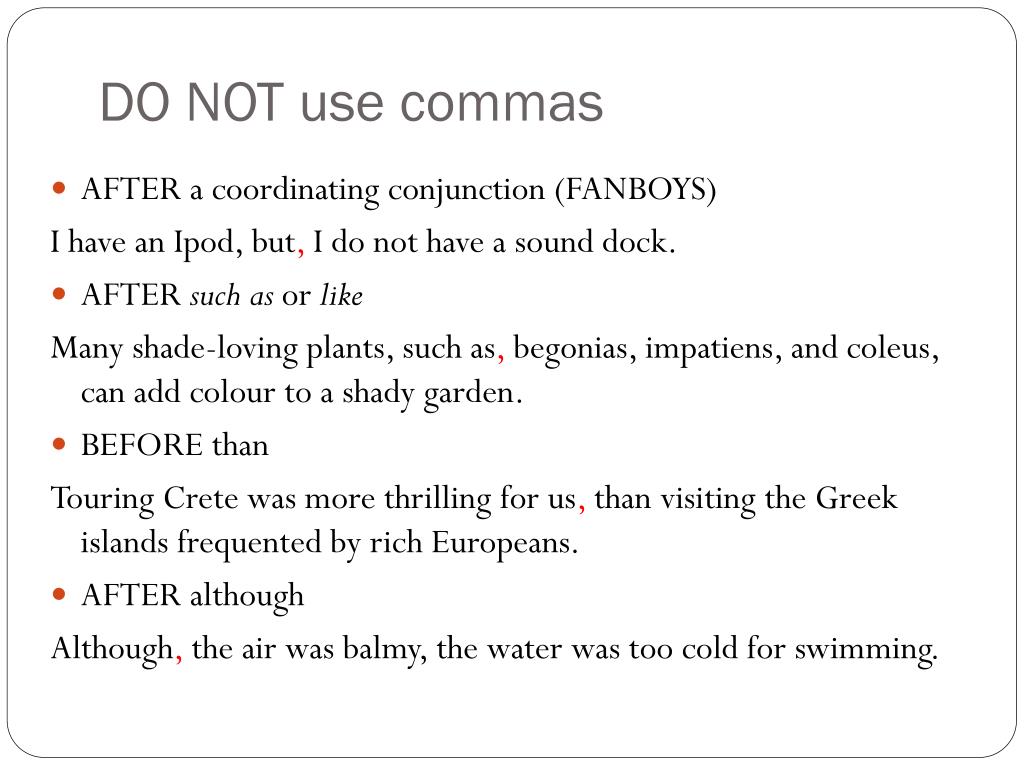 PPT Why was the comma invented? PowerPoint Presentation ID4428083