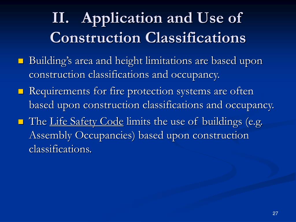 PPT Classification of Building Construction Types PowerPoint