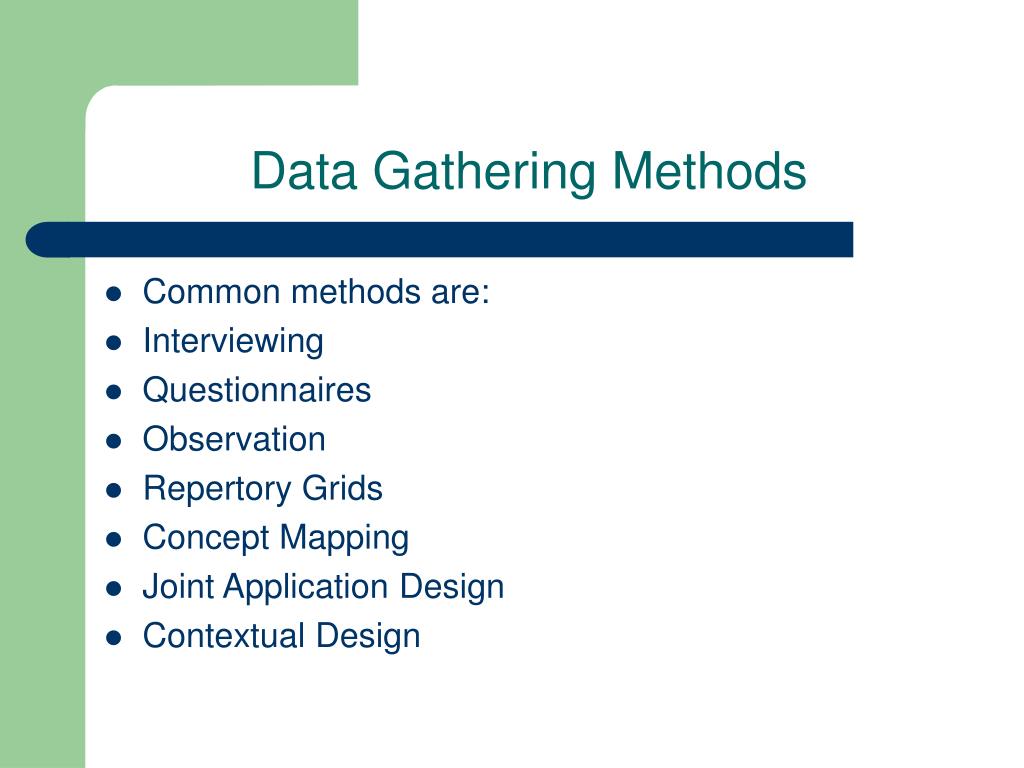 PPT DATA GATHERING PowerPoint Presentation, free download ID4428634