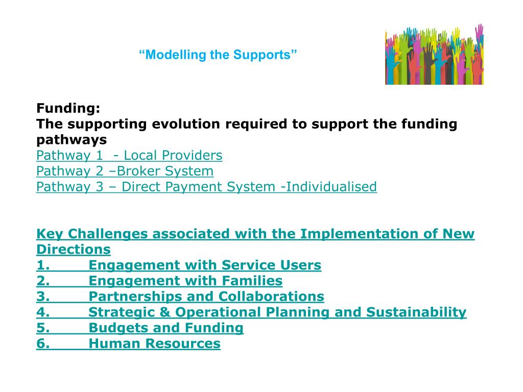 PPT New Directions, Services & Supports for Adults with Disabilities