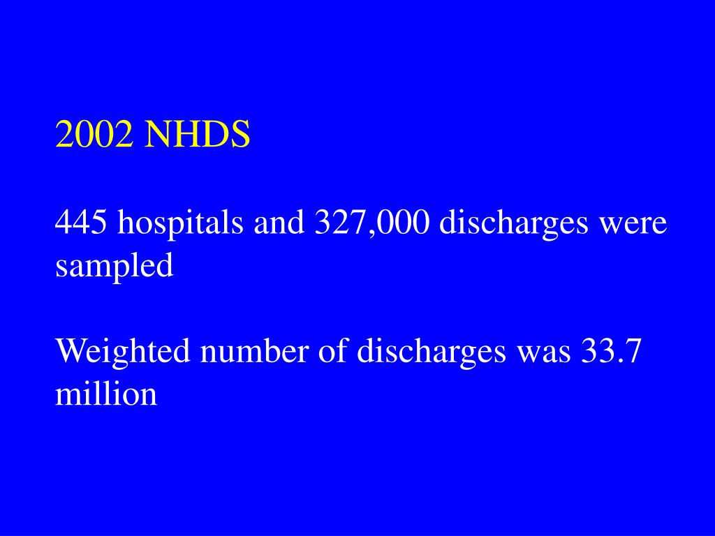 PPT Studying Injuries Using the National Hospital Discharge Survey