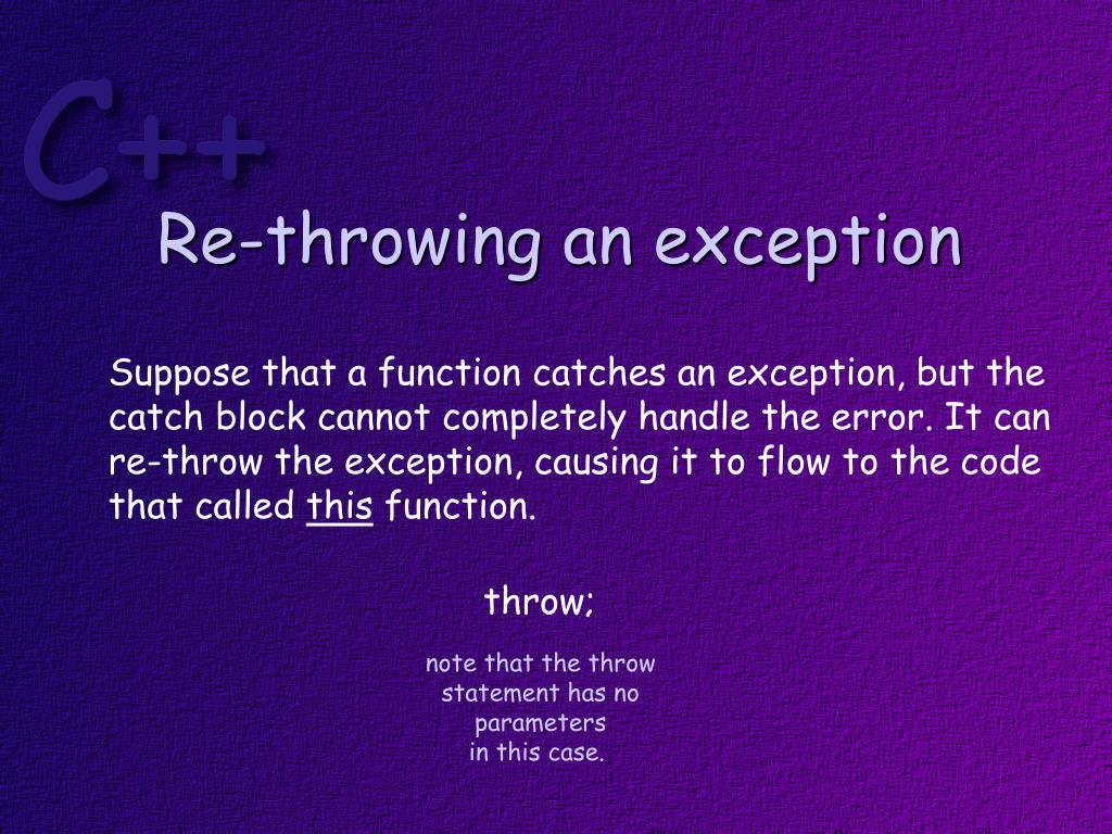 PPT Exceptions Version 1.0 PowerPoint Presentation, free download