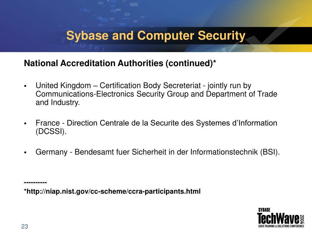 PPT GOV991 Sybase and Computer Security PowerPoint Presentation