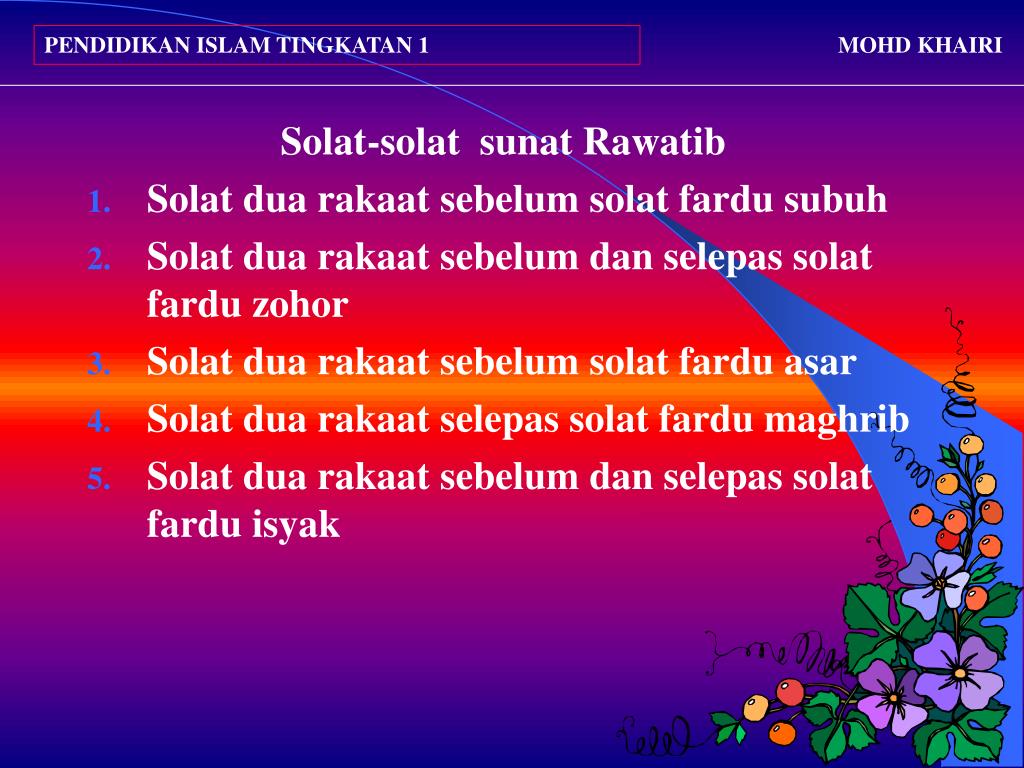 Solat Sunat Sebelum Subuh CaraCara & Panduan Solat
