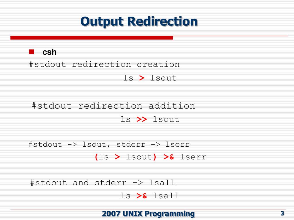 PPT Input Redirection PowerPoint Presentation, free download ID4438812