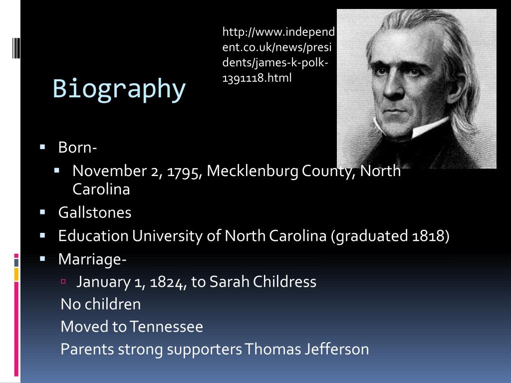 PPT James Knox Polk (18451849) PowerPoint Presentation, free download ID4441983