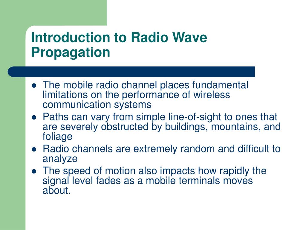 PPT Mobile Radio Propagation Large Scale Path Loss PowerPoint Presentation ID4443610