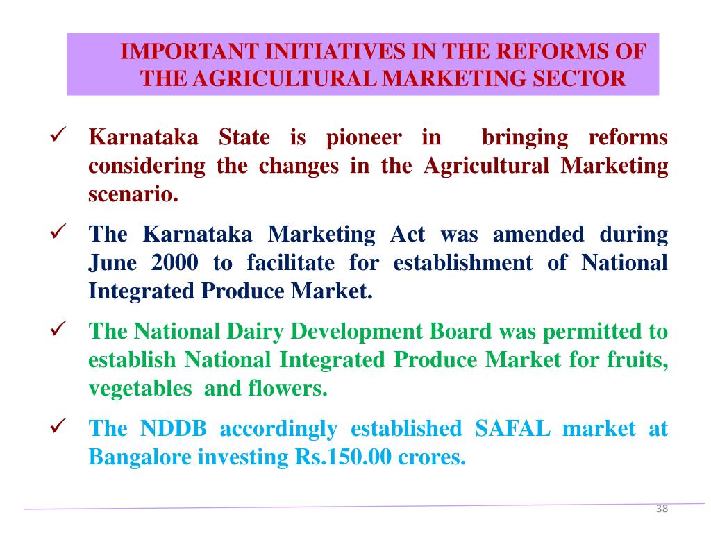 PPT Government of Karnataka Department of Agricultural Marketing