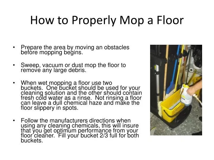 PPT How to Properly Mop a Floor PowerPoint Presentation
