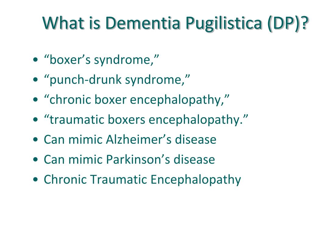 PPT Chronic Traumatic Encephalopathy (CTE) Clinical